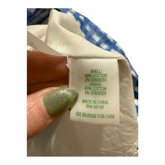 Lilly Pulitzer Blue White Checkered Gingham Sundress Size 6 Smocked Dress - Picture 9 of 11